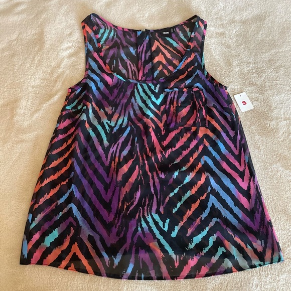 ASOS Animal Print Sleeveless Top - Size S - Picture 5 of 8
